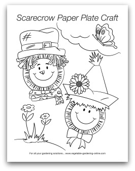 scarecrow paper plate crafts