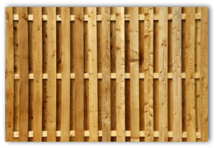 wooden fence slats