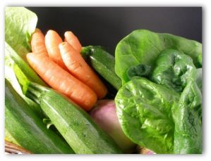 spinach and other vegetables