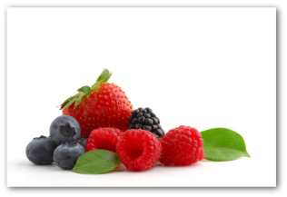 fresh blackberries, raspberries, blueberries and strawberries