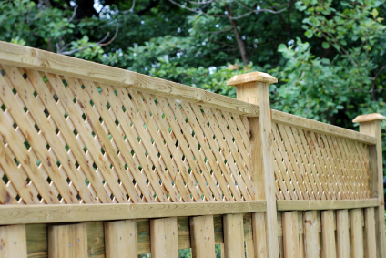 Attractive Wooden Garden Fence