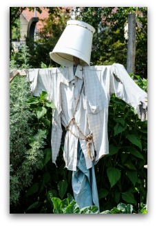 scarecrow idea with lampshade head