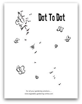 garden carrot dot-to-dot printable