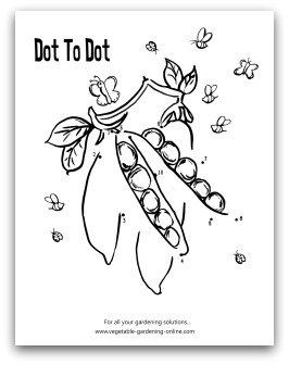 garden peas dot-to-dot printable