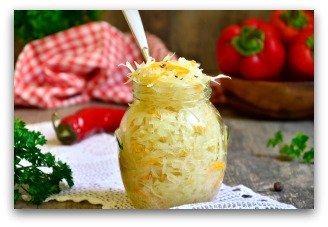 Freshly Made Sauerkraut