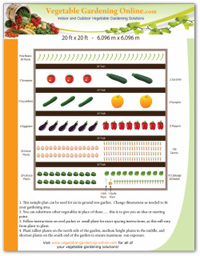 Printable sample vegetable garden plan
