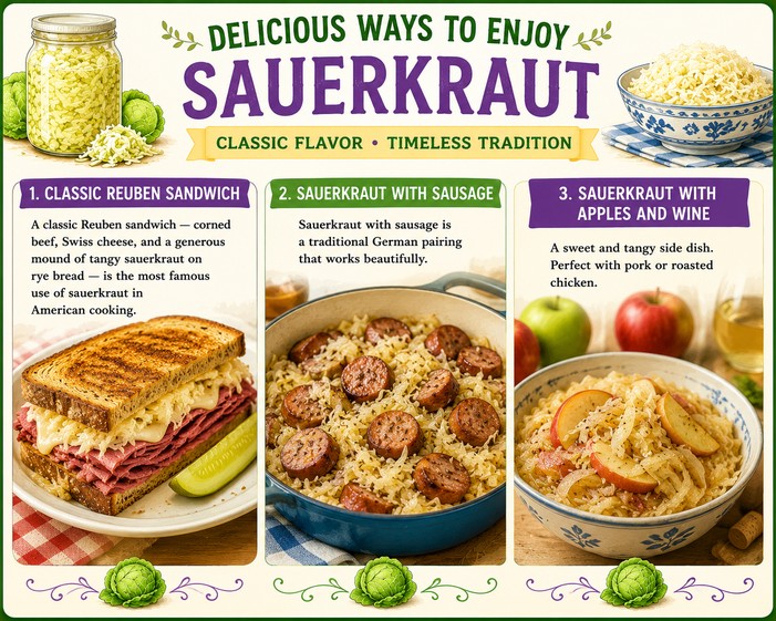 three delicious ways to use homemade sauerkraut