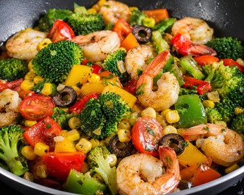 broccoli stir fry with shrimp