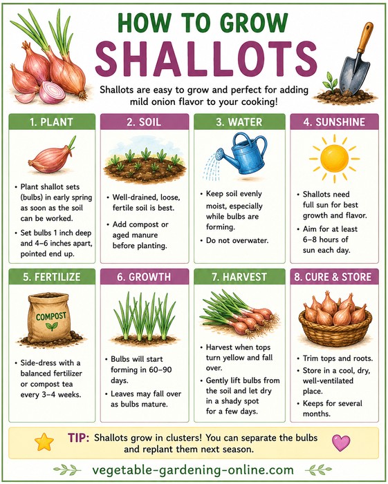 step by step how to grow shallots