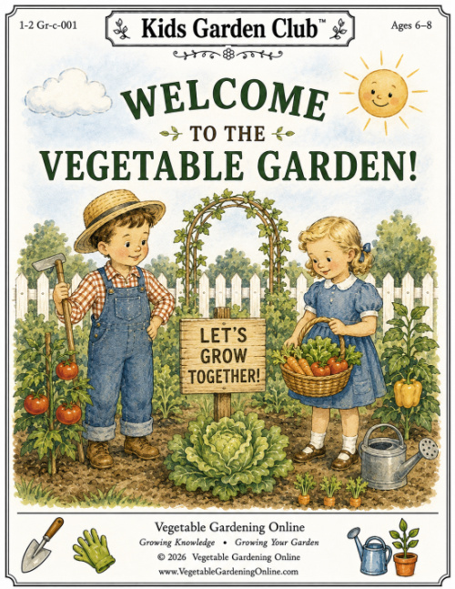 First and Second Grade Garden Coloring Book