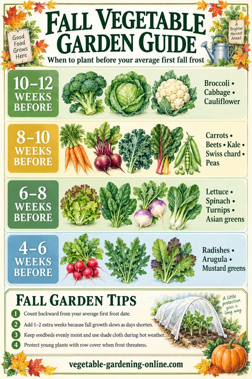 Fall vegetable garden planting guide