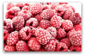 freezing home grown raspberries