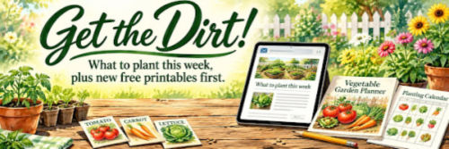 Get the Dirt Newsletter Sign Up Banner Small