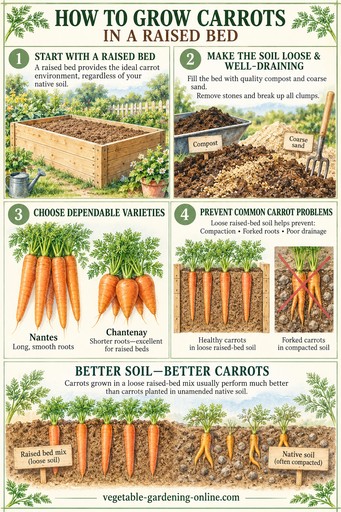 How to grow carrots in a raised bed garden