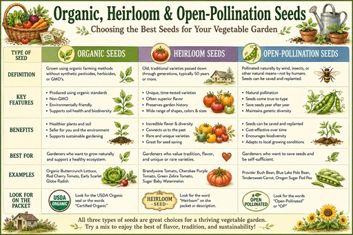 heirloom organic seeds chart