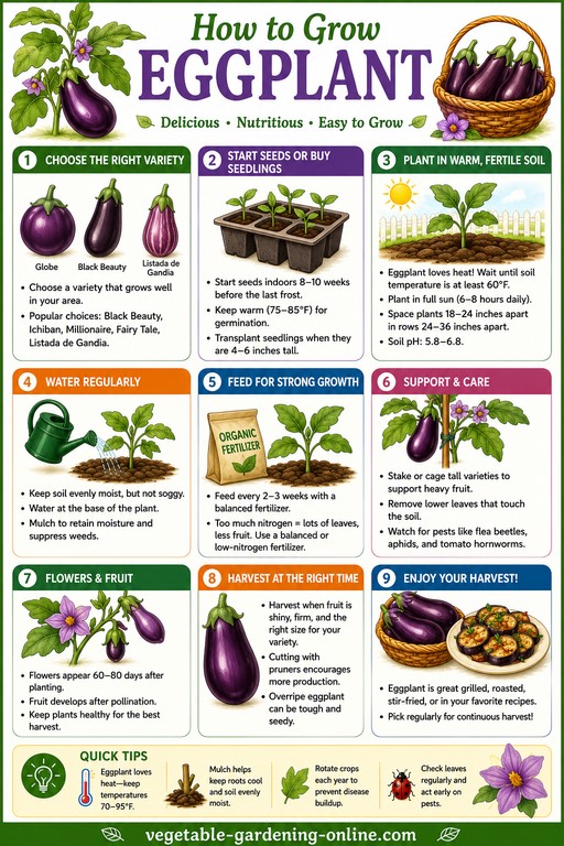 how to grow eggplant graphic