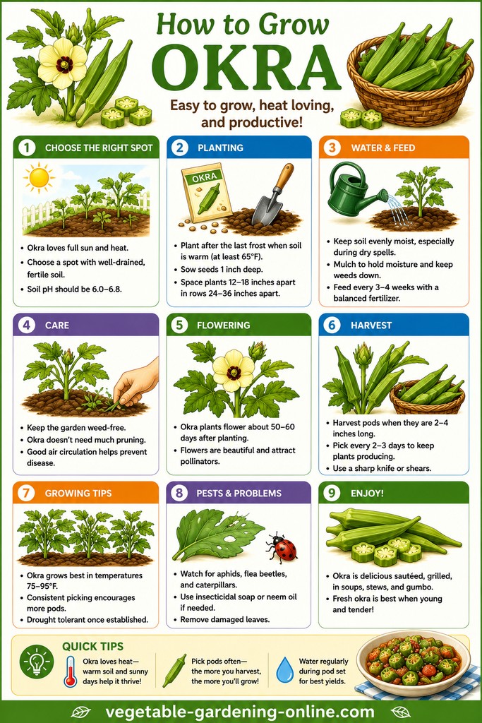 How to grow okra in a home vegetable garden