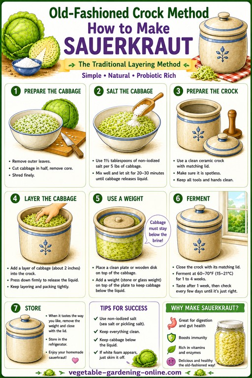 how to make sauerkraut in a crock