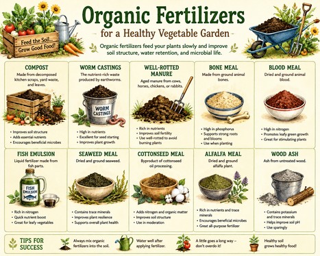 chart of organic fertilizers 