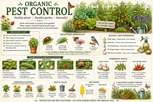 organic pest control chart