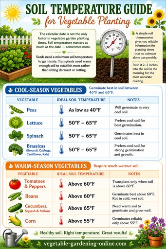 soil temperature chart for vegetable planting 