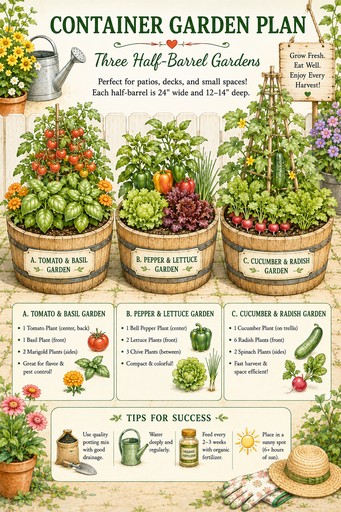 Free vegetable garden plans