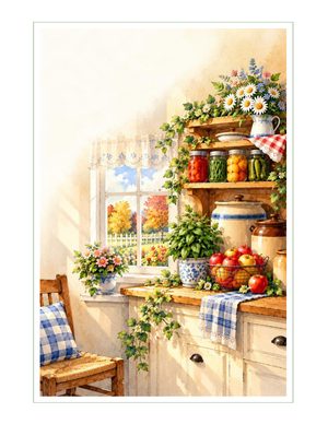 Country Pantry folded note card