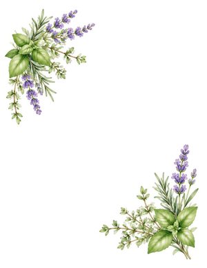 Herb Garden folded note card