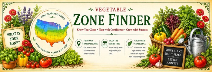 USDA zone finder: look up your hardiness zone and frost dates